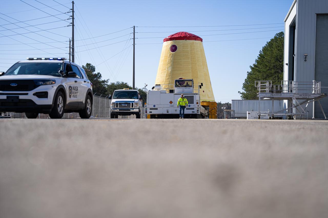 NASA moves SLS Hardware for Artemis III at Marshall Space Flight Center